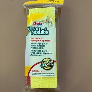Quickie Clean Results Automatic Sponge Mop‎ Refill Type S Super  Cell 2014
